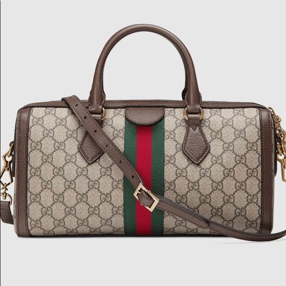 SOLD!✨NEW✨GUCCI✨GG GUCCISSIMA & LEATHER BOSTON BAG - Picture 3 of 16